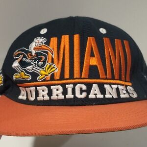 Miami Hurricanes Zephyr Z Hat SnapBack Cap Wool Green